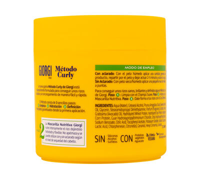 Mascarilla Capilar Giorgi 350Ml Método Curly
