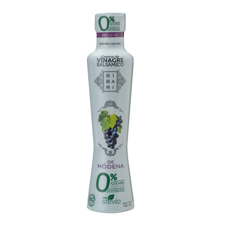 Crema vinagre balsámico módena con stevia Sibari 225g