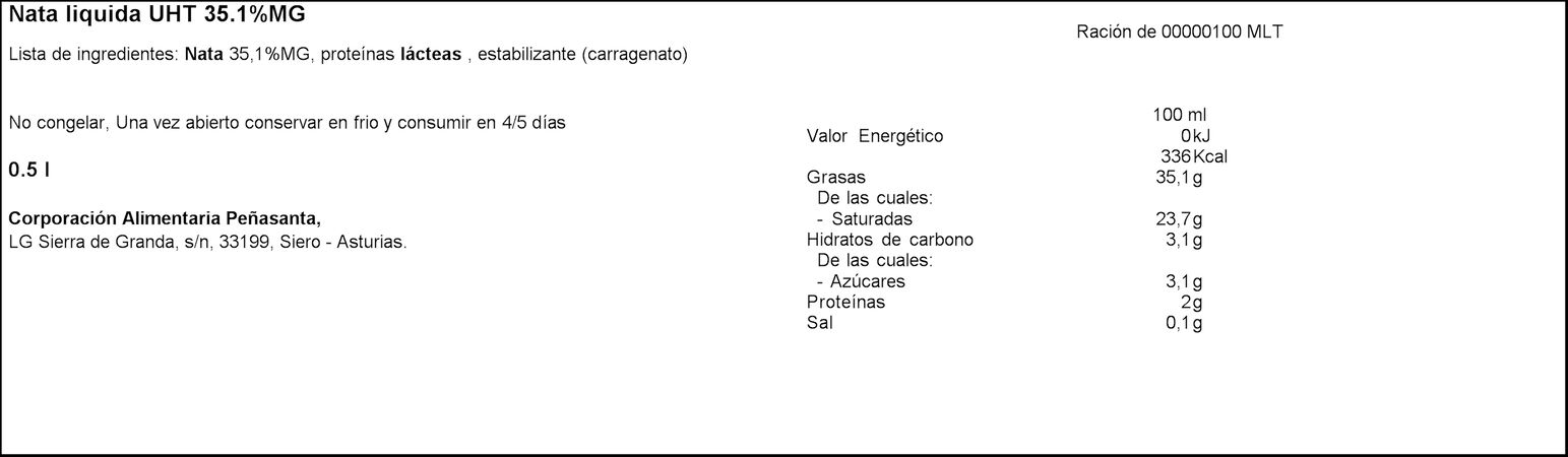 Nata para montar Asturiana 1l