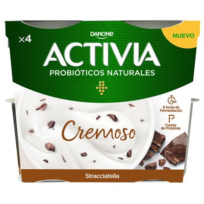 Bífidus Activia cremoso pack 4 stracciatella