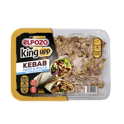 Kebab king upp Elpozo 300 gr pavo-pollo