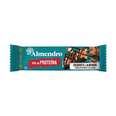 Barrita de proteínas de cacahuete y almendras El Almendro 30g