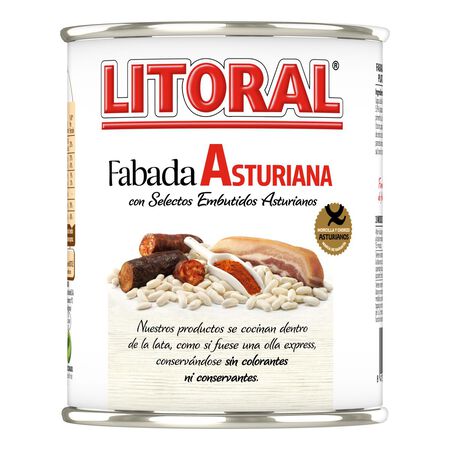 Fabada asturiana con selectos embutidos Litoral 865g