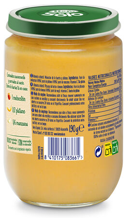 Alimento Infantil Hero Solo Tarro 190gr Melocotón Y Plátano (Desde +4 Meses)
