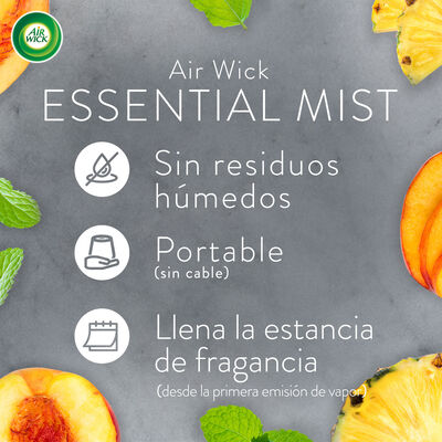 Ambientador con 3 pilas Airwick essential mist aparato cítrico