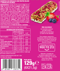 Barritas de cereales Alipende 129g con frutos rojos