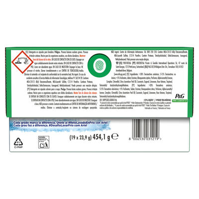Detergente c&aacute;psulas Platinum Ariel 15+4 lavados