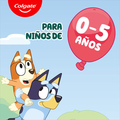 Pasta de dientes con fl&uacute;or para ni&ntilde;os Colgate Kids Bluey 0-5 a&ntilde;os
