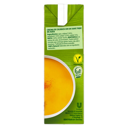 Crema calabaza con un suave toque de nata Knorr 500ml