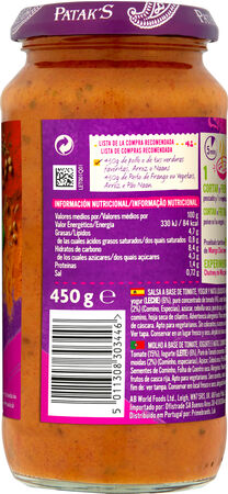 Salsa tikka masala Patak&acute;s 450g