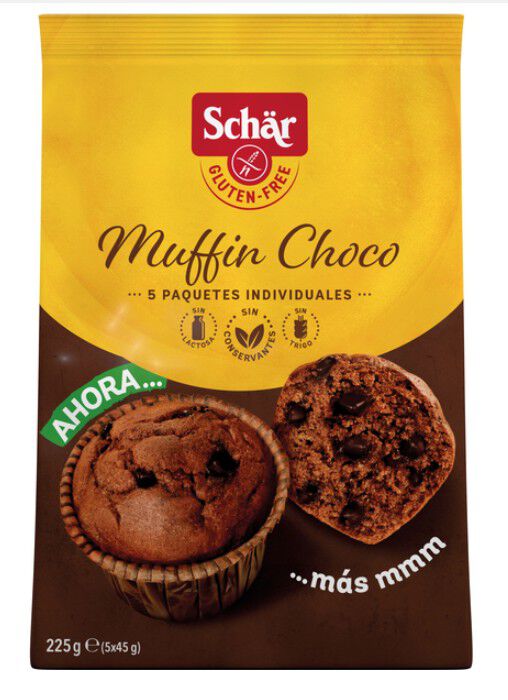 Muffin Choco sin gluten Schär 225g