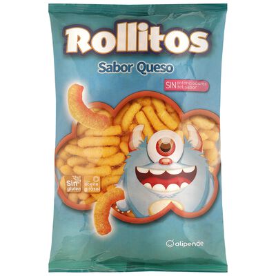 Snack de maíz rollitos Alipende 100g sabor queso