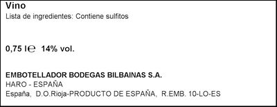Vino tinto DO Rioja Ederra crianza