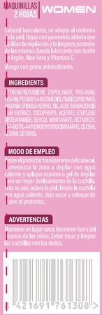 Maquina desechable mujer 2h Bodyplus 10 unidades