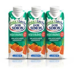Fruta+Leche Sin azucar añadido Don Simon P3 mediterraneo