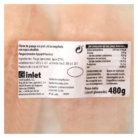 Filetes de panga Exkimo 480g