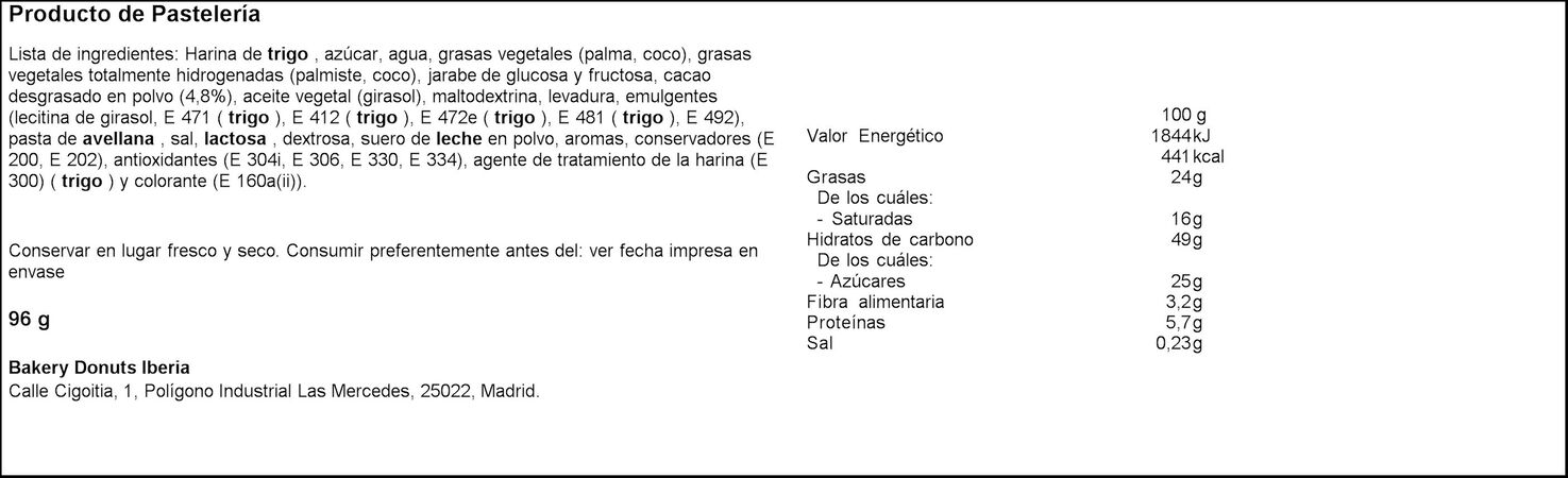 Canuto Qé 96g relleno de cacao