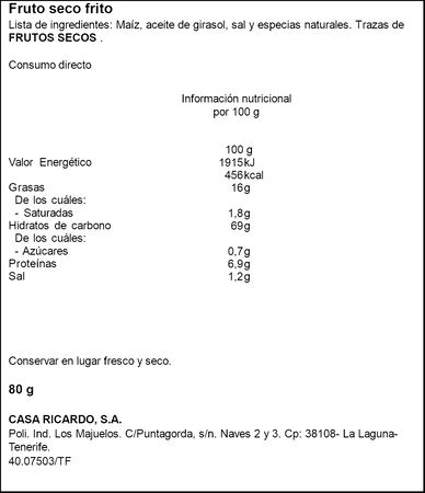 Maíz frito Kikonazo Churruca 80G