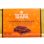 Turr&oacute;n de chocolate crujiente con leche Trapa 140g