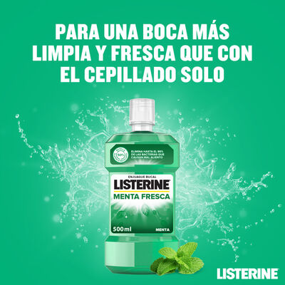Enjuague bucal Listerine 500ml menta fresca