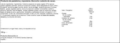 Bizcocho Dulcesol 3 uds cubierto de cacao