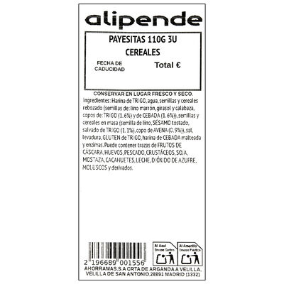 Payesitas 110g 3ud cereales