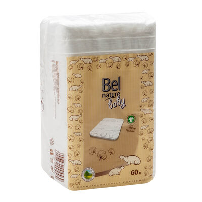 Discos higiénicas de algodón 100% orgánico Bel 60 uds baby