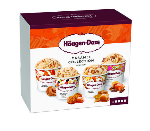 Helado Haagen-Dazs 4 uds caramel collection