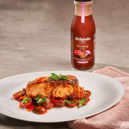 Tomate frito creaciones Orlando 495g receta dulce