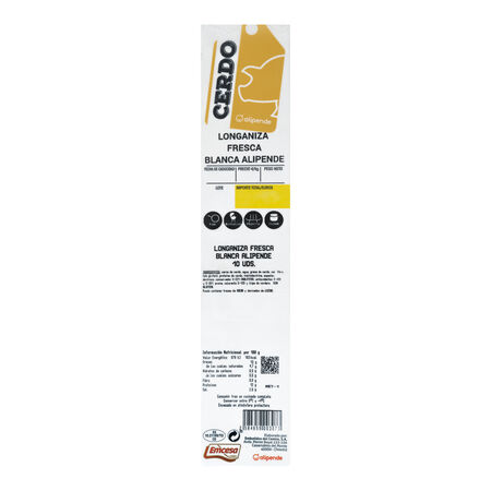 Longaniza blanca Alipende 300g aproximadamente