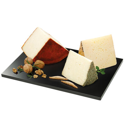 Lote:200gr Queso curado+200gr Queso curado pimentón+200gr  Queso curado romero 