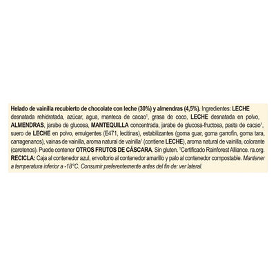 Helado bombón Magnum 3+1 uds almendra