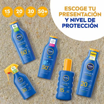 Crema solar Nivea 400ml FPS 50+ protege e hidrata