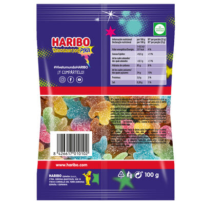 Golosina dinosaurios pika Haribo 100g