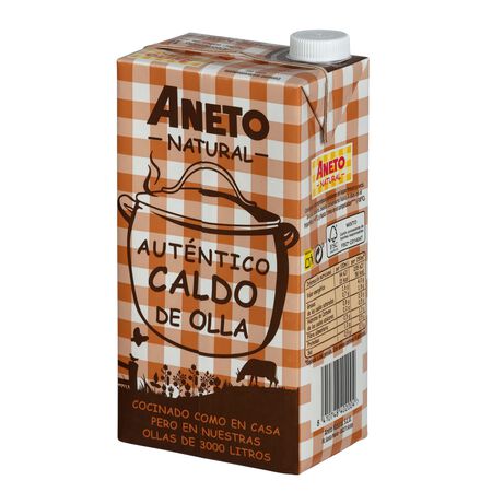Caldo natural puchero con carnes y verduras Aneto 1l