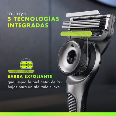 Maquina de afeitar Gillette labs + colgador