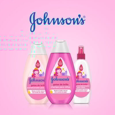 Champú infantil Johnson's 500ml gotas brillo