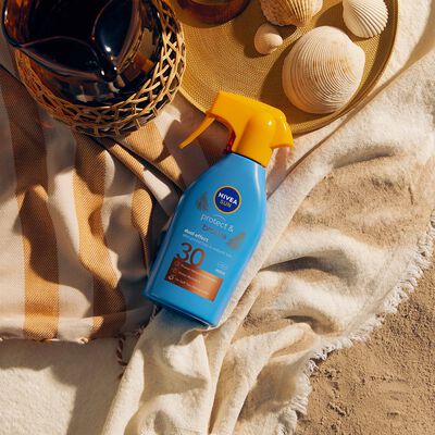 Crema solar pistola Nivea 270ml protege&broncea FPS 30