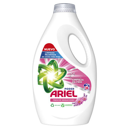Detergente líquido Ariel 24 lavados Frescor Sensaciones