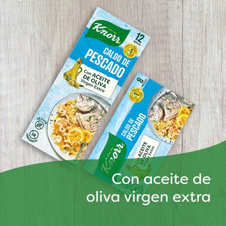 Caldo en pastillas pescado sin gluten Knorr 12u