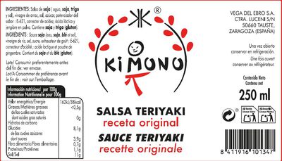 Salsa teriyaki Kimono 250ml