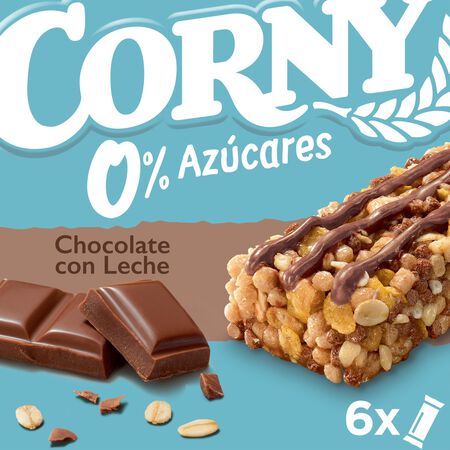 Barritas cereales chocolate Corny 6 unidades