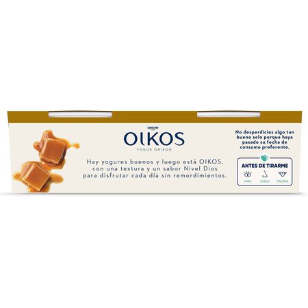 Yogur estilo griego Oikos pack 2 caramelo