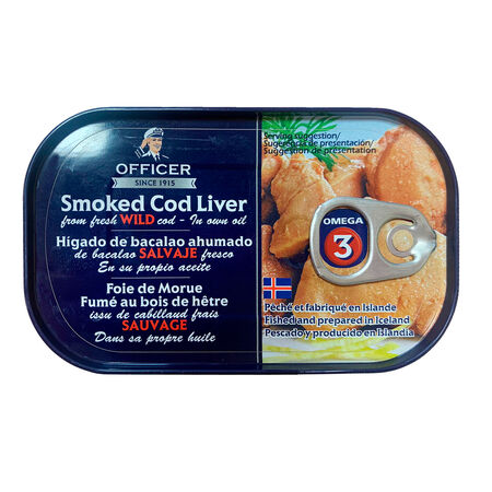 Higado de bacalao Mfficer ahumado 120g