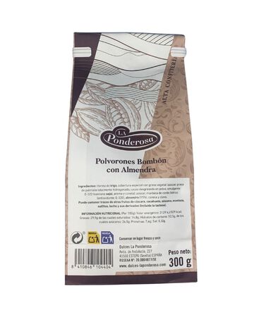 Polvorón bombón con almendra La Ponderosa 300g