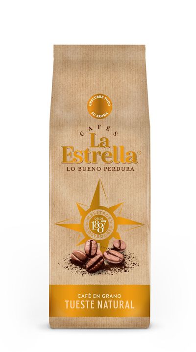 Caf&eacute; en grano natural La Estrella 500g