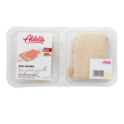 San jacobo pollo y pavo Aldelis 340g