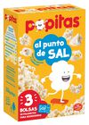 Palomitas punto de sal microondas s/gluten Popitas pack 3