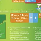 Bolsas multiusos Albal 12 uds medianas con cierre de cremallera
