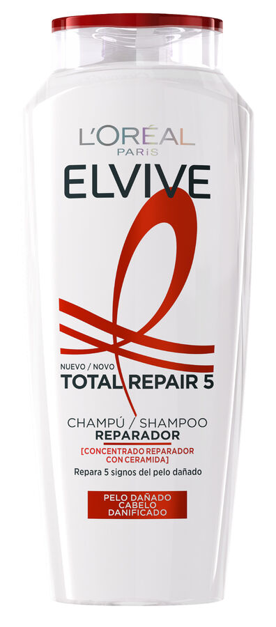 Champú reparador Elvive 380ml total repair 5 para cabello dañado